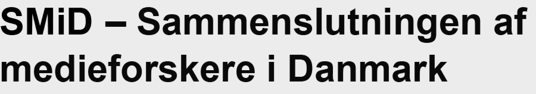 SMiD: The Danish Association for Media Researchers